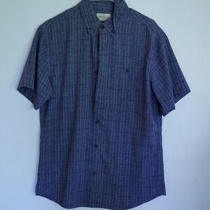 Men's Blue Plaid Shirt